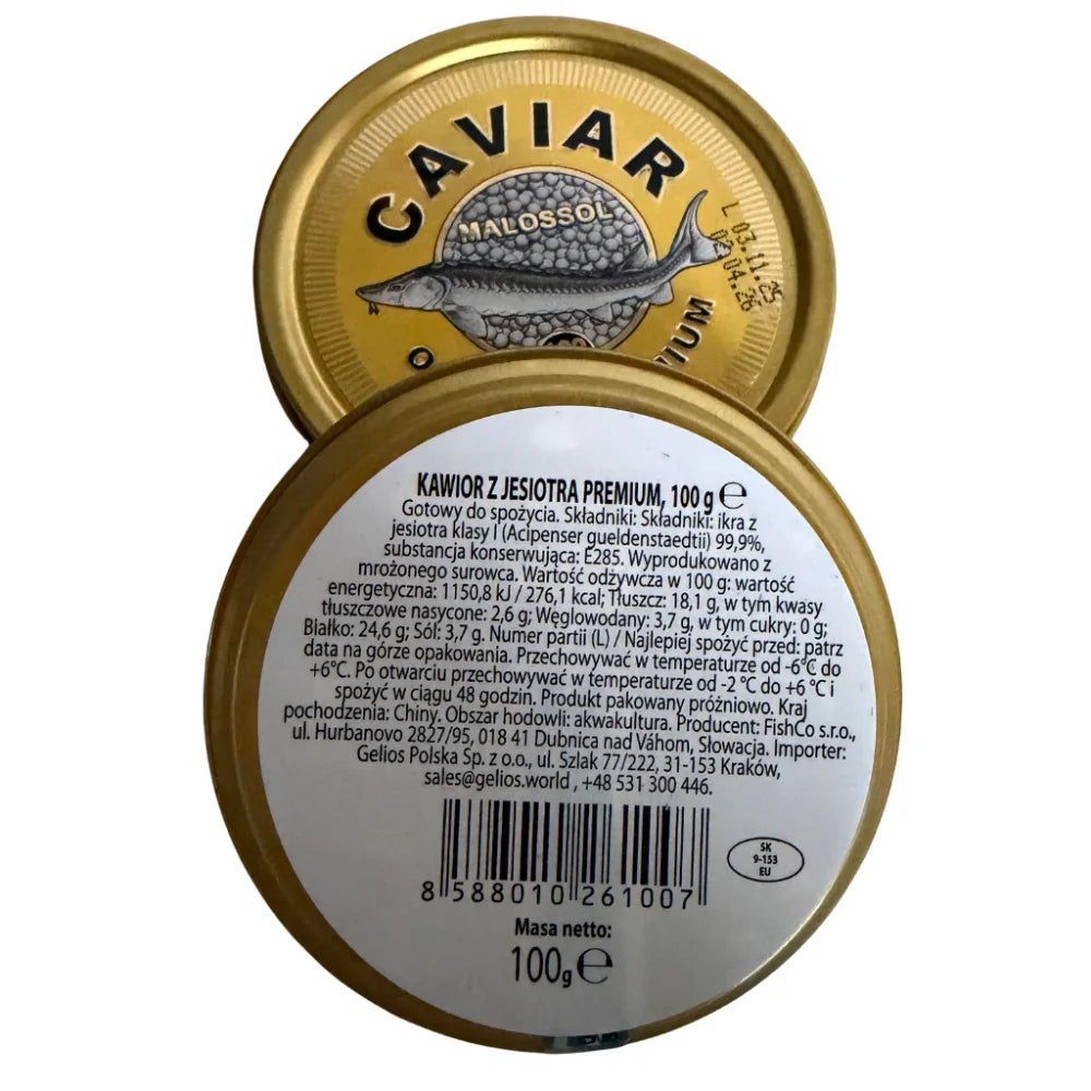 Kawior z JESIOTRA MALOSSOL 100g Drugie zdjęcie produktu